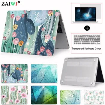 

Hot New 2018 ZAIWJ Print Laptop Case For MacBook Air Pro Retina 11 12 13 15 for Mac book 13.3 inch with Touch Bar Keyboard Cover