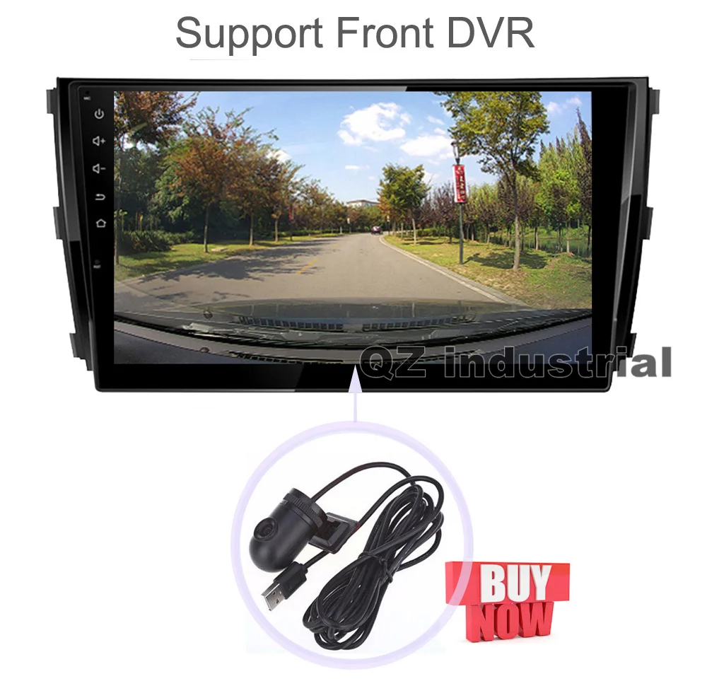 Perfect QZ industrial HD 10.2" 2.5D 8core Android 8.1 T8 for ZOTYE T600 2014-2017 Car DVD player with 3G 4G WIFI Radio Navi GPS RDS Map 12