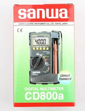 Цифровой мультиметр SANWA CD800A CD800a DMM 4000 вольт счетчик тестер метр