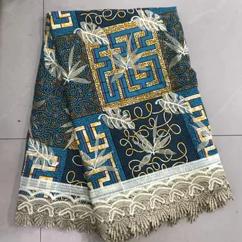 

High-End Lace Fabric Ankara Wax Lace Fabric,African Lace Fabric , New Wax Cord Lace For Women Wedding Party Dress 070536