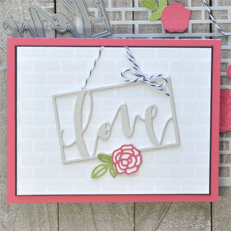 

Eastshape Love Letters Metal Cutting Dies Stencils for DIY Scrapbooking Photo Album Decorative Embossing Paper Cards Dies