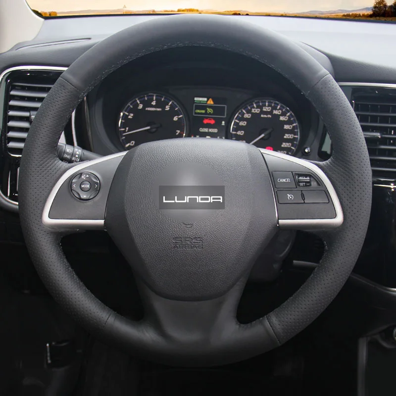Кожаный чехол LUNDA для Mitsubishi Outlander 2013 2014 Mirage ASX L200|Чехлы на руль| |