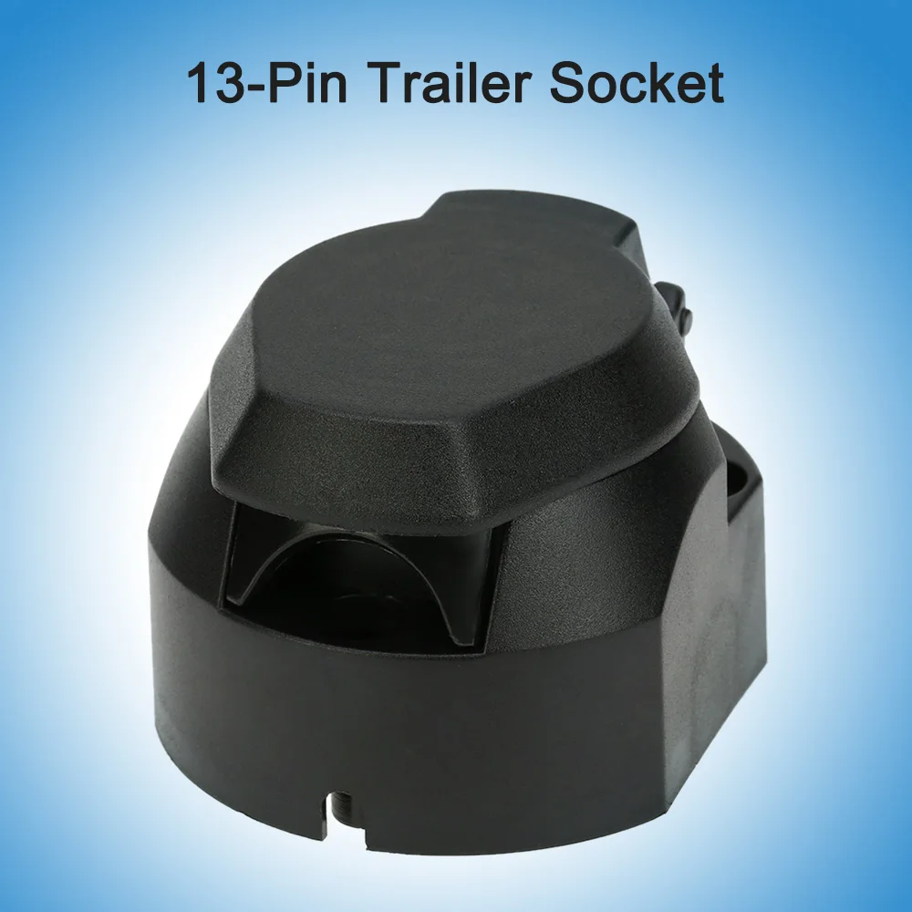 12V 13 Pole Automobile Car Tow Bar Towing Socket Frosted Material 13