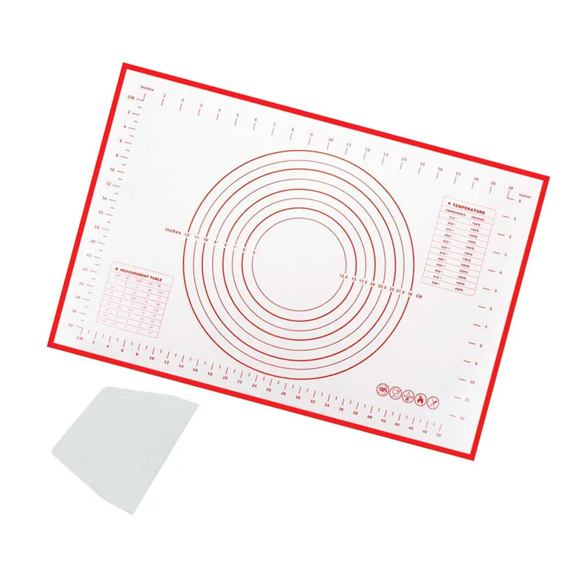 Силиконовые кондитерские коврики антипригарные для выпечки помадные коврики с измерением теста прокатки коврик Домашний DIY Кондитерские инструменты 0412