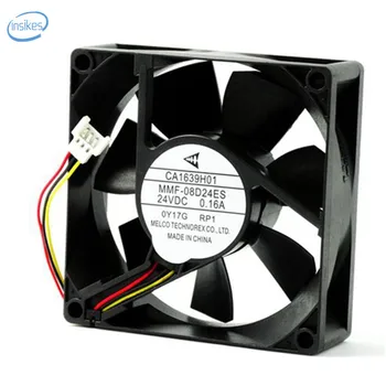 

MMF-08D24ES-RP1 Inverter Cooling Fan DC 24V 0.16A 8025 8CM 80*80*25mm 3 Wires