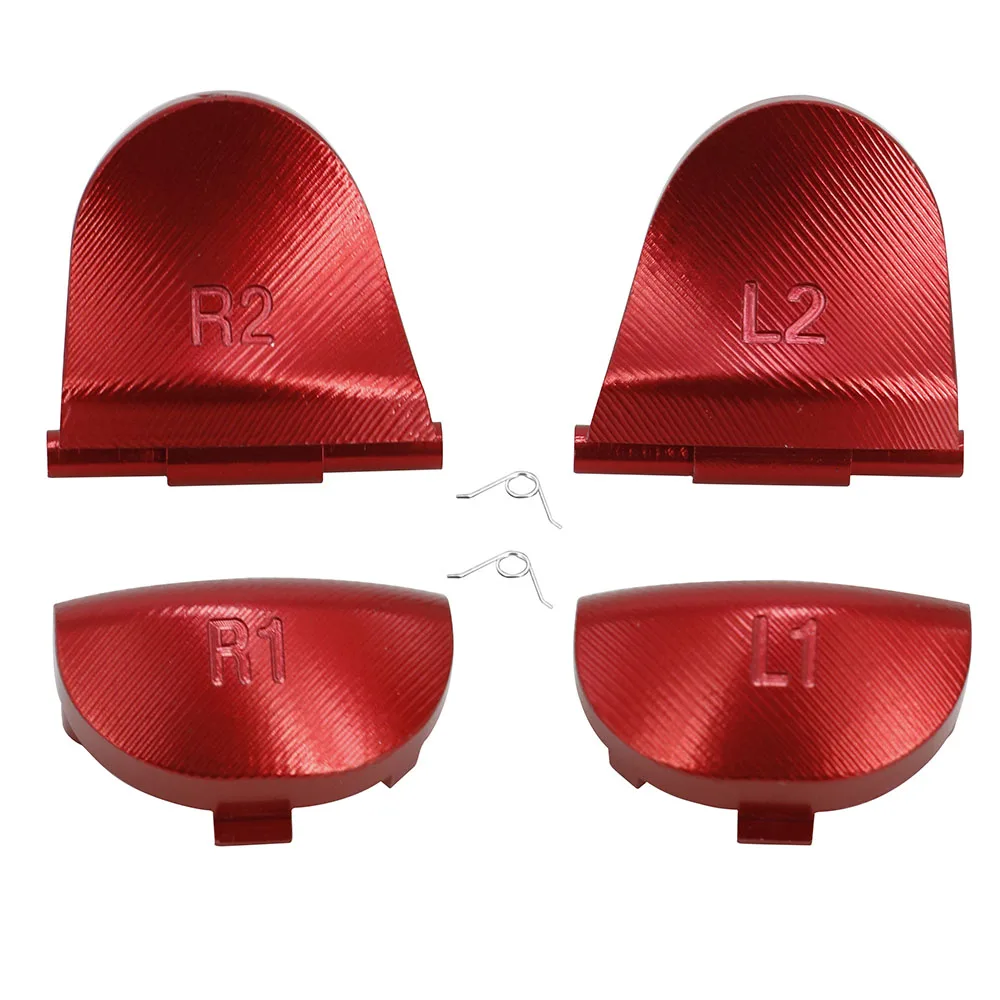 Aluminum Metal Alloy L2 R2 trigger & L1 R1 triggers buttons for PS4 Controllers Joystick Replacement accessory-3