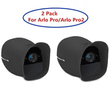 2 чехла для Arlo Pro и Arlo Pro 2 Беспроводная умная камера безопасности, водонепроницаемая и УФ-стойкая, Идеальная совместимость(черный