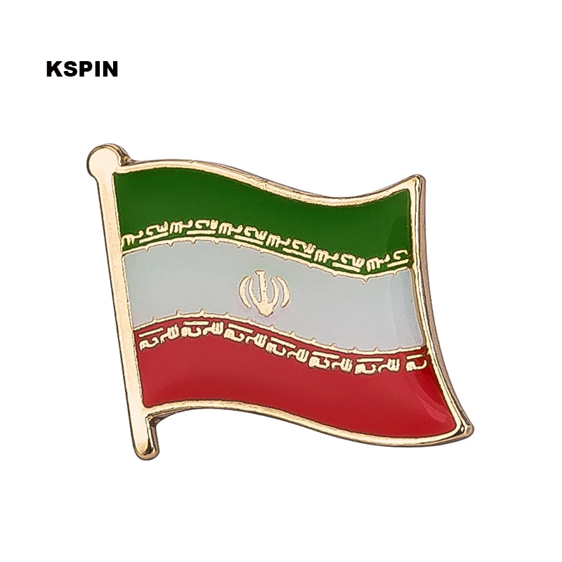 

Iran flag lapel pin badge pin 300pcs a lot Brooch Icons KS-0203