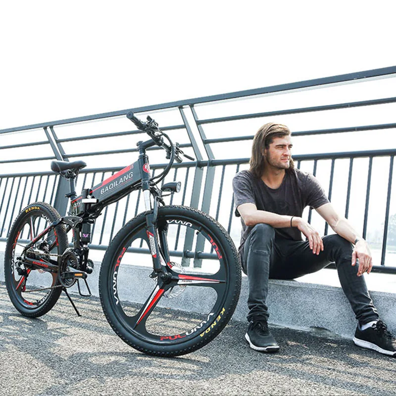 26inch Fold electric mountian bicycle Full suspension 48V350W Hybrid Electric Bicycle Frame built-in lithium battery City ebike 26inch Fold electric mountian bicycle Full suspension 48V350W Hybrid Electric Bicycle Frame built-in lithium battery City ebike