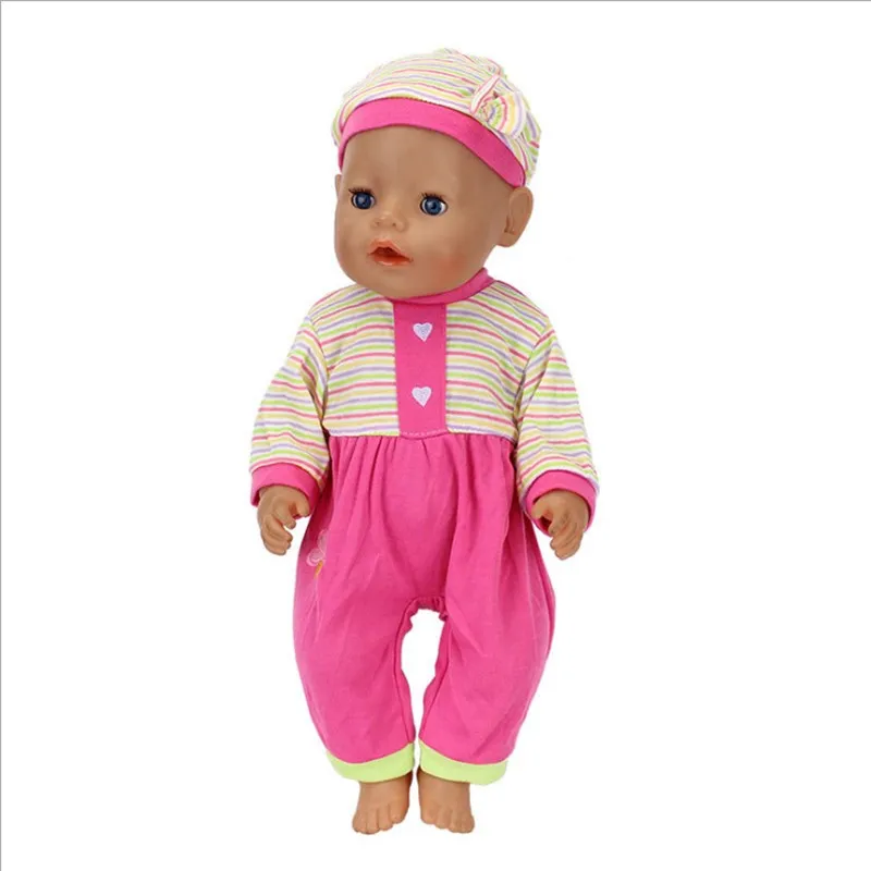 

Doll Clothes Born New Baby Fit 17 inch 40-43cm Doll Elephant Unicorn Rabbit Clothes Accessories For Baby Festival Birthday Gift