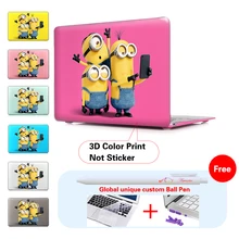 Minions Take Photo Insert Purple Matte Hard Notebook Case For Apple Macbook Air 11 Case Pro13 15 For Macbook Case Mac Air Case