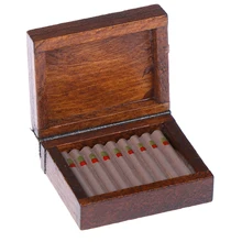 1 шт. кукольные домики деревянная сигарета коробка миниатюрный табак Humidor 1:12 аксессуары для кукольного домика