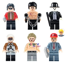 Single Bruce Lee Charlie Chaplin Donald Trump Michael Jackson Miyazaki Hayao Beckham building blocks bricks toys for children