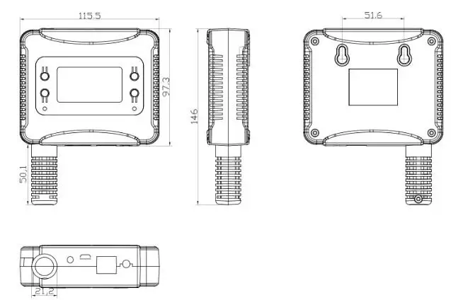 Ethernet wifi датчик температуры и влажности USB для подключения к wifi ЖК-дисплей