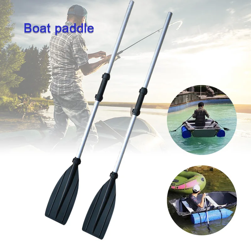 1 Pair Canoe Paddles Rowing Boat Paddles Detachable Durable Aluminium