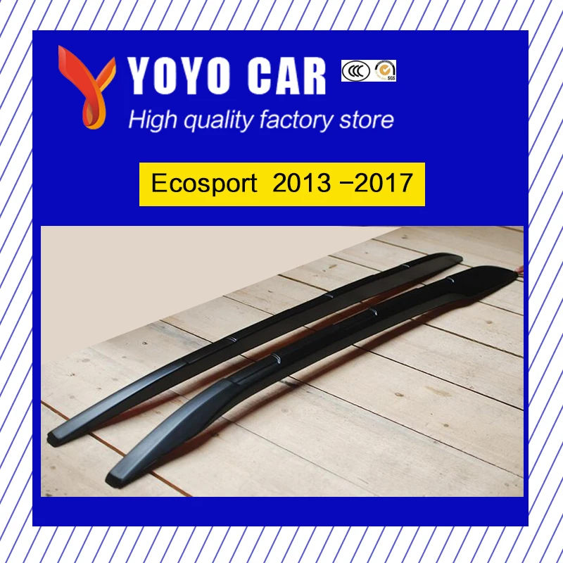 عالية الجودة ABS 1 زوج ملصق تثبيت الجانب السكك الحديدية بار حامل سقفي ل Ecosport 2013 2014 2015 2016 2017 عالية الجودة ABS 1 زوج ملصق تثبيت الجانب السكك الحديدية بار حامل سقفي ل Ecosport 2013 2014 2015 2016 2017