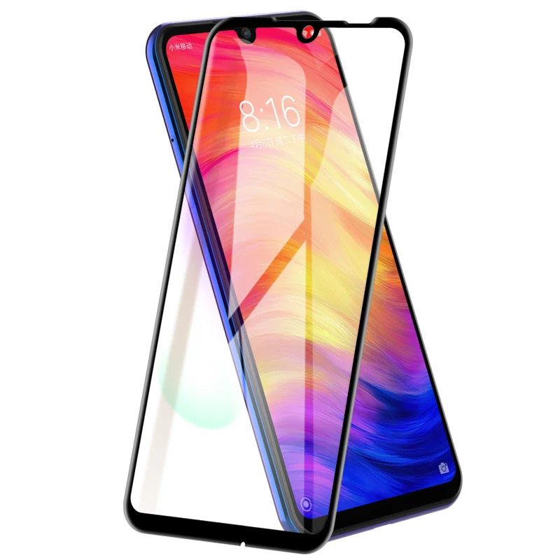 

10pcs Tempered screen protector glass for xiaomi redmi note 7 verre trempe szklo sklo pelicula vidrio cristal pantalla mica