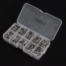 80 шт. направляющие наконечники для удочки Набор для ремонта DIY Кольца для глаз разные размеры рамы из нержавеющей стали с коробкой для рыбы