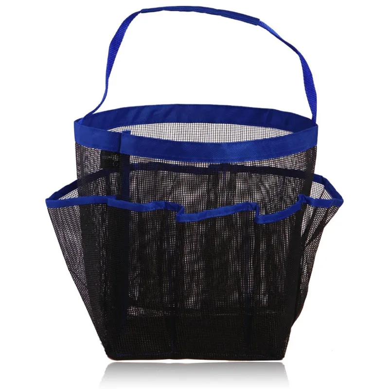 8 карманов, сумка для хранения косметических принадлежностей для ванной и ванной комнаты, сумки для мытья вещей из ткани Оксфорд, коробка для хранения - Цвет: Синий
