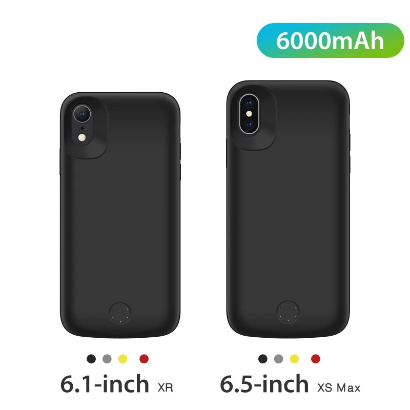 Внешний аккумулятор NTSPACE для iPhone XR Xs Max 6000 мАч|Чехлы с аккумулятором| |