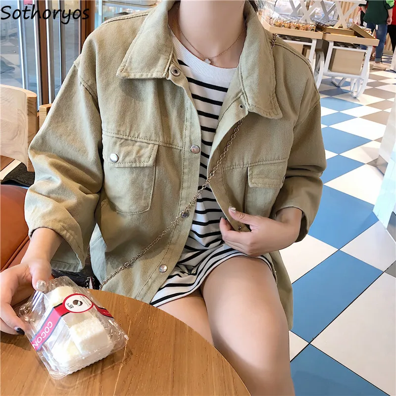 السترات النساء مزاجه أنيقة كامل كم صديقها الدنيم إمرأة سترة بسيطة بدوره إلى أسفل طوق الصلبة الترفيه السيدات معاطف