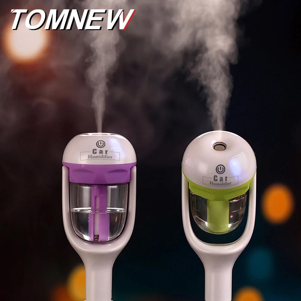 

TOMNEW 50ml Car Diffuser Humidifier Portable Mini Aromatherapy Air Freshener Purifier Aroma Essential Oil Diffuser for Car
