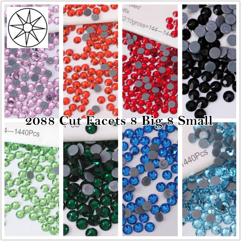 2088 cuts 8 big 8 small Hot fix stones (1)