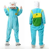 Adventure Time With Finn And Jake Adults Kigurumi Women Men's Onesie Pyjamas Halloween Party Cosplay Costumes - Image 4