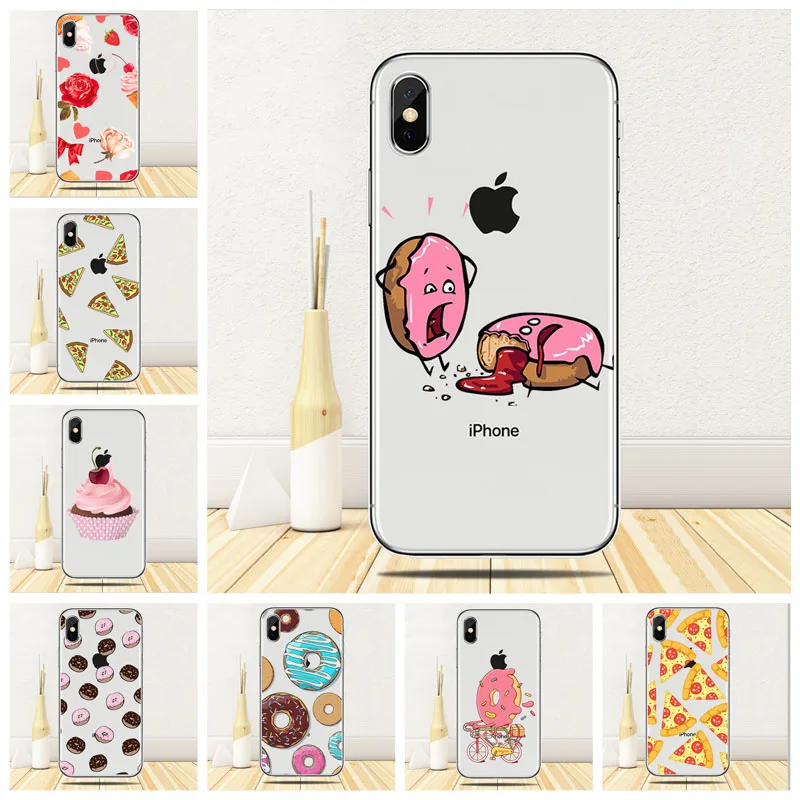 ZRSE Cut Funny Chocolates Doughnut Phone Case For iPhone 6 7 8 6s plus