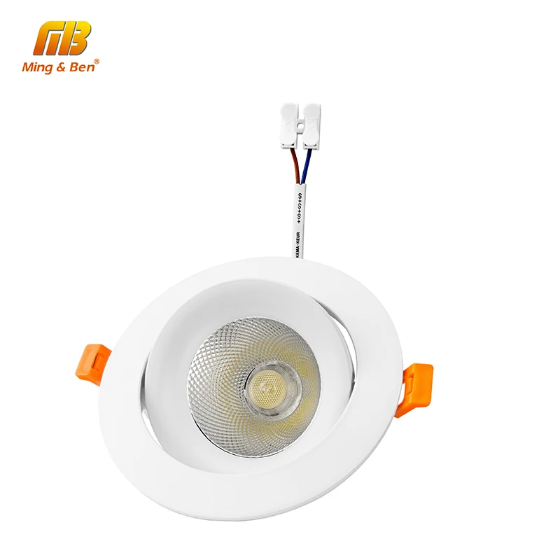 

[MingBen] LED Downlight 7W 12W 20W Adjustable Angle Panel Aluminum Ceiling Light 220V LED COB Lamp For Foyer Cloakroom Spotlight