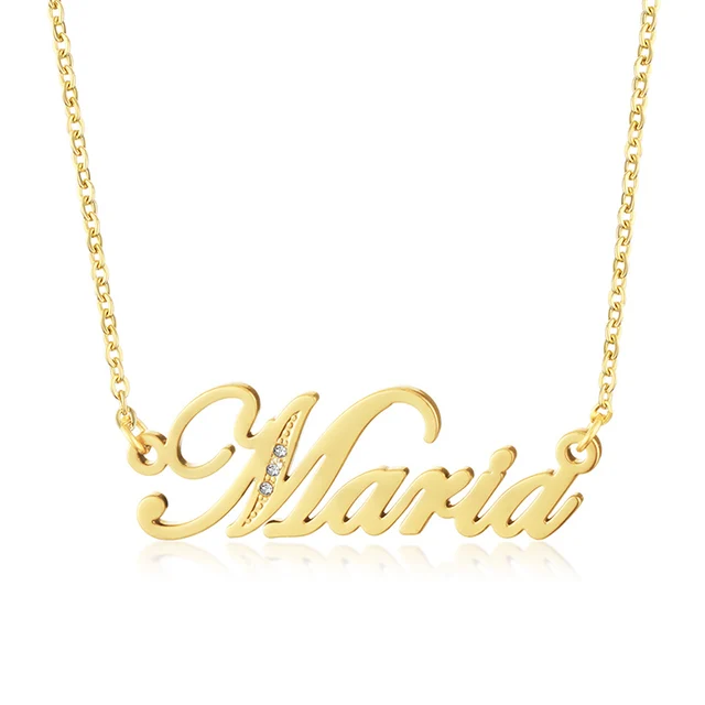 Stylish Name Script Pendant Jewelry 