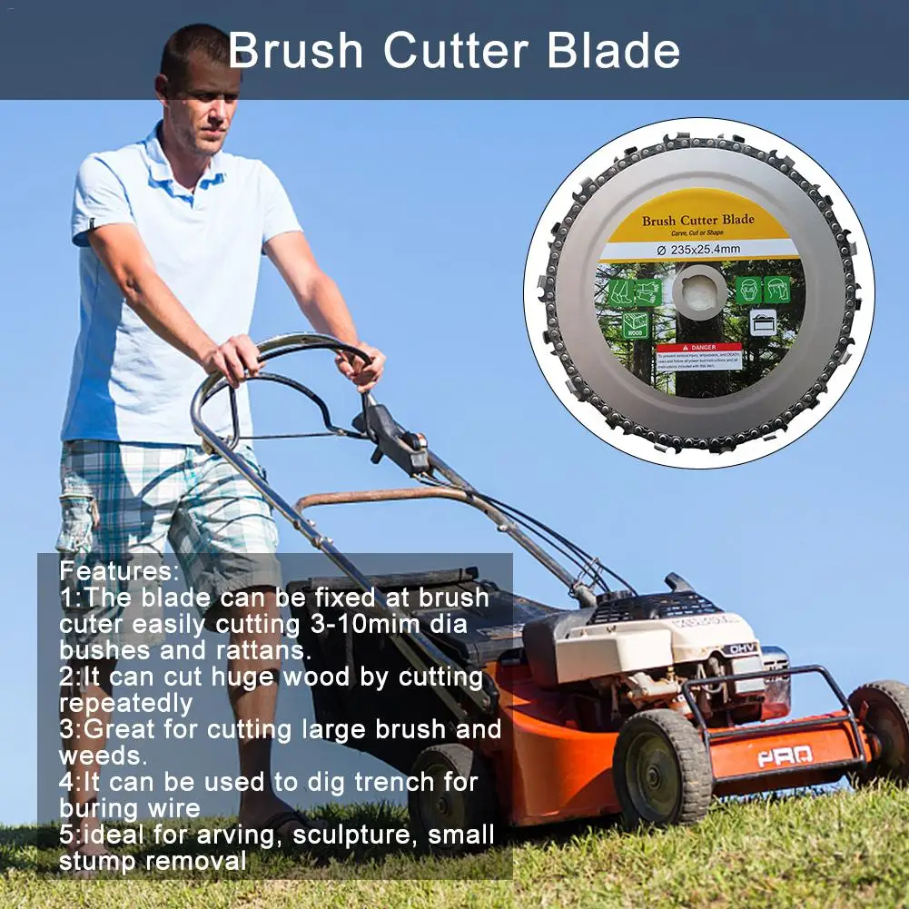 

9 Inch 18 Teeth Multifunction Saw Piece Stainless Steel Cutter Edge For Lawn Mower Brush Cutter 2019 New Arrival