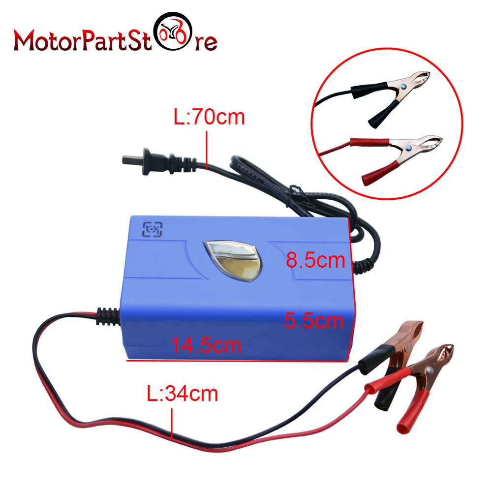 12 V 6A Мотоциклетные батареи Зарядное устройство автомобиль Лодка Сопровождающий автоматический Питание адаптера переменного тока D15