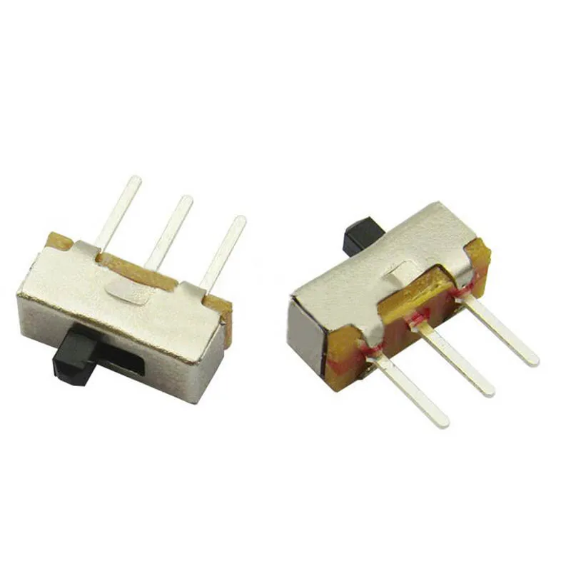 100pcs SS-12D00 1P2T mounting slide switch power supplies switches 5mm handle button DC 50V 0.5A wholesale price | Обустройство дома