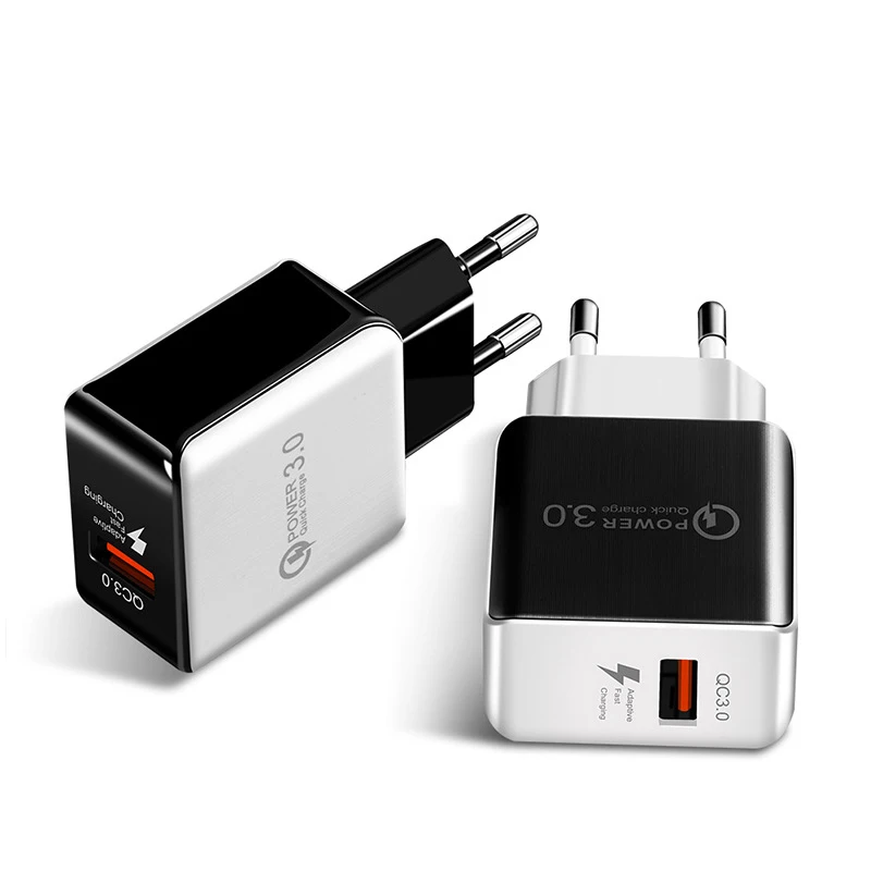 

Quick Charge 18W Mobile Phone 3.0 Charger USB Travel Wall Charger Smart Fast Charging for iPhone X 8 7 Samsung Galaxy S8 Note 8