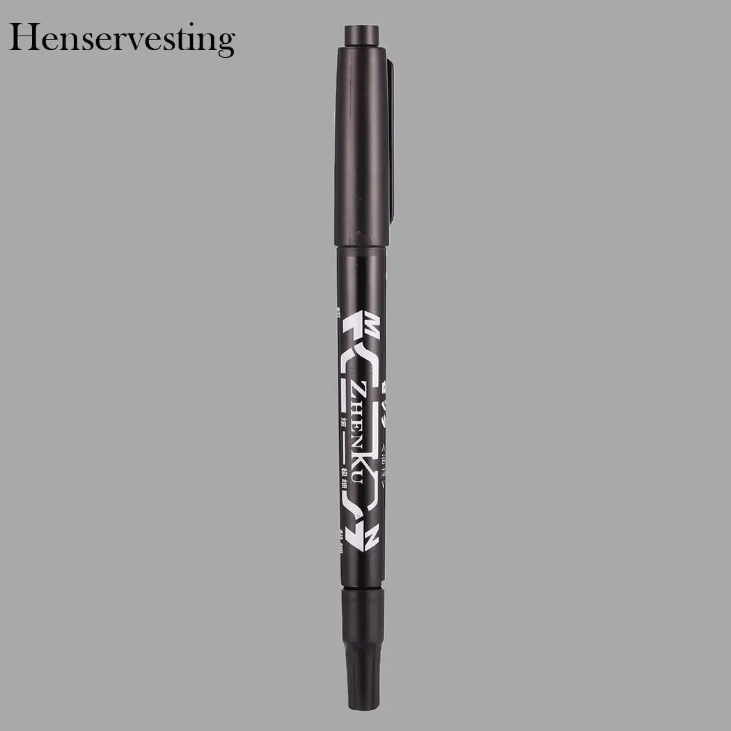 Oily Ended Tattoo Skin Marking Pen Fine/Thick Tip Piercing Double