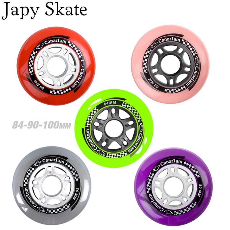 Japy Skate Speed Skate Wheels 84a 84/90mm Colorful Sliding Inline Skates Wheel Seba Powerslide