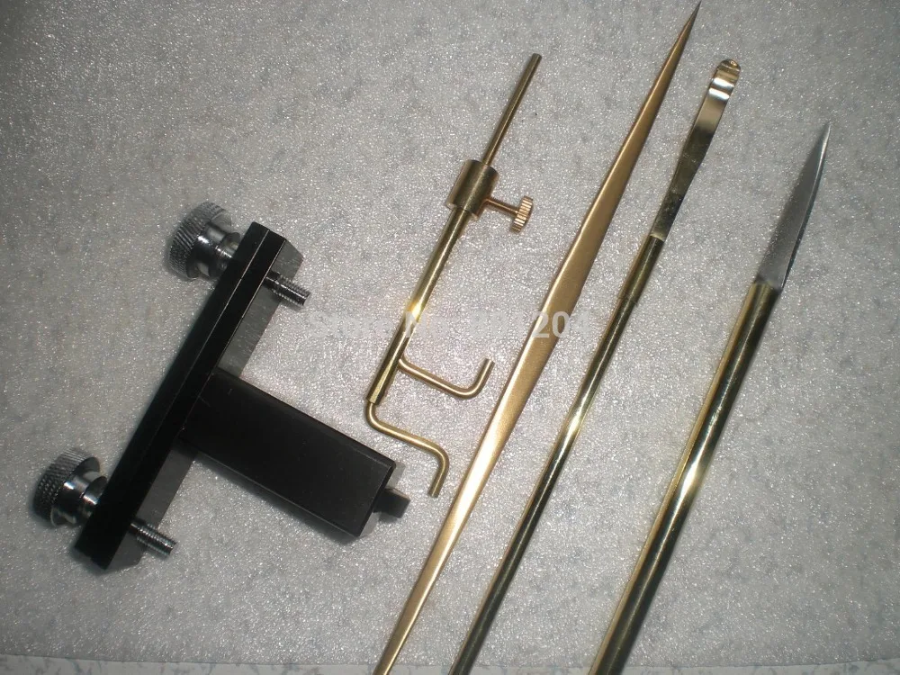 

5 PCs Violin making luthier tools sound post setter knife retriever gauge