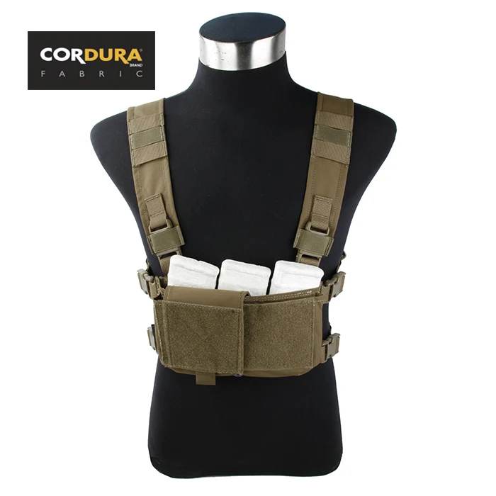 TMC Cordura Tactical Military Airsoft Modular Compact Micro Chest Rig