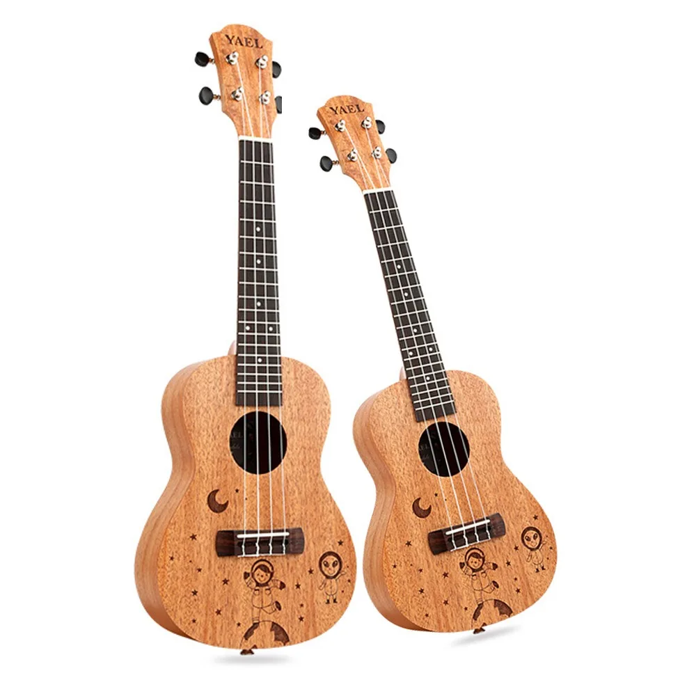 

23 inch /21 inch Ukulele Concert 4 Strings Musical Instruments 18 Frets Mahogany Star Choose