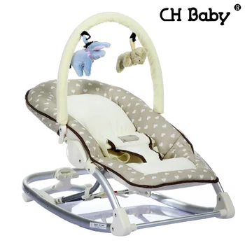 

Free shipping Busy Baby Mental Baby Rocking Chair Infant Recliner Cradle Baby Manual Operation Chair