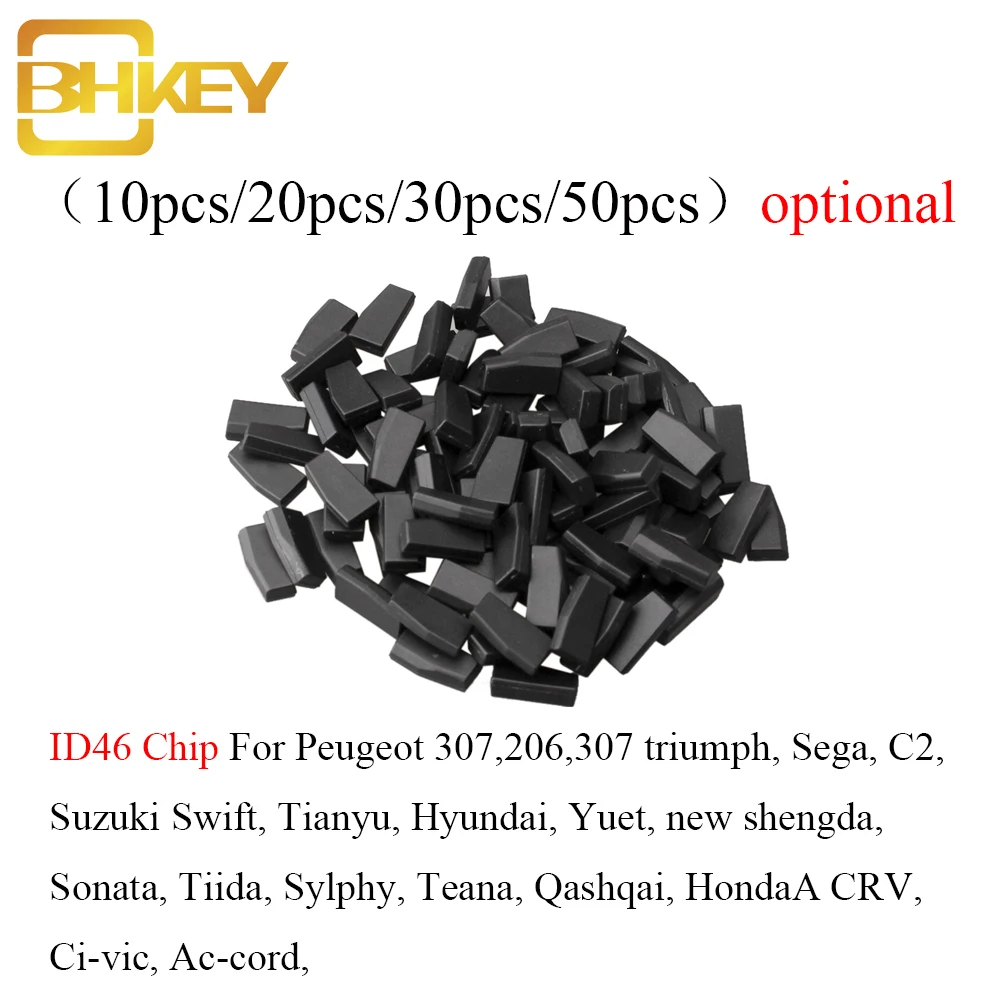 BHKEY 10X 20X 30X 50X транспондерный чип ID46 PCF7936 для Honda hyundai Kia Mitsubishi Nissan Citroen peugeot