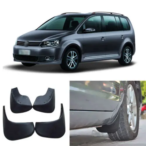 

4pcs ABS Front+Rear Flaps Flag Splash Mud Guards Protective Fender For VW Turan