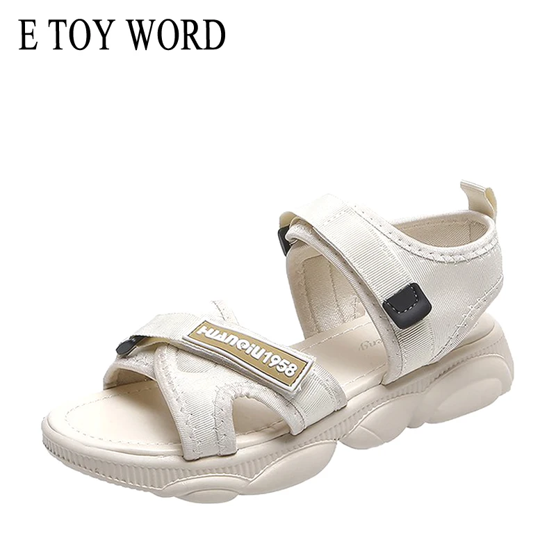 

E TOY WORD Women Sports Sandals Fashion Summer Women Flat Shoes Peep-toe Beach Bear Shape Bottom Comfortable women sandals