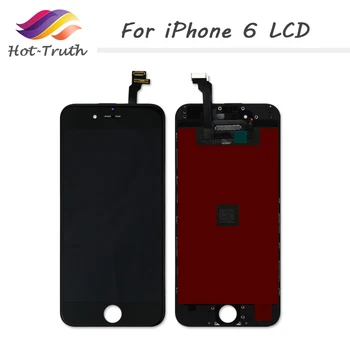 

Hot-Truth 100Pcs/Lot LCD Digitizer For iPhone 6 Screen Replacement Parts 3D touchscreen 4.7" Display with Frame AAA