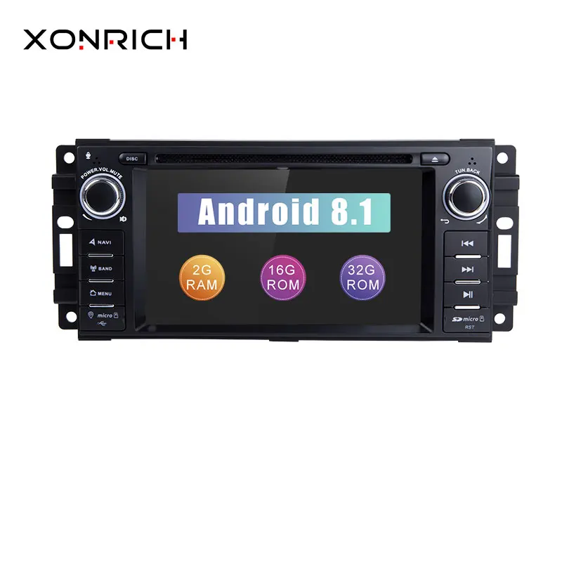 Excellent Xonrich AutoRadio2 Din Android 8.1 Car DVD Player For Chrysler 300c Jeep Grand Cherokee Compass Dodge RAM Wrangle GPS Head Unit 0