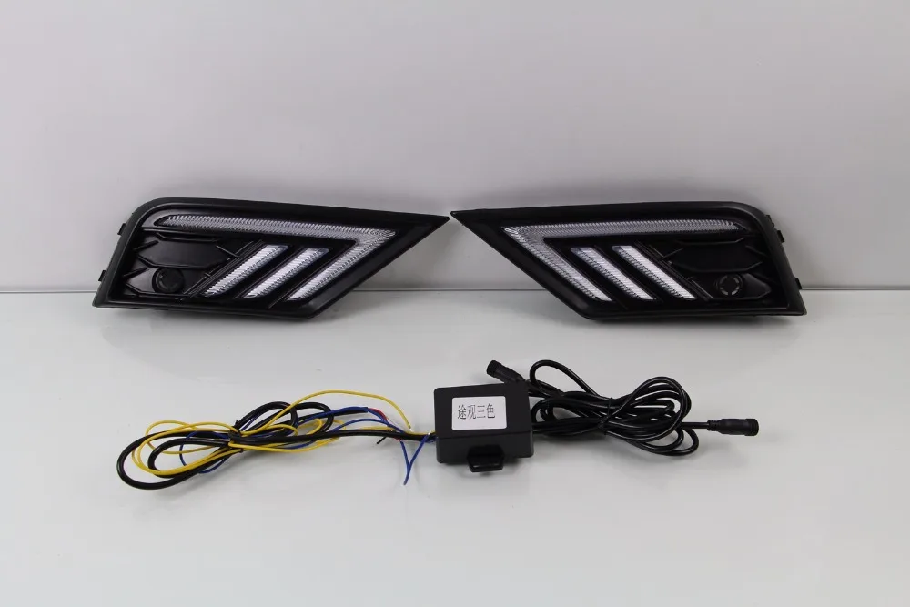 

LED DRL Driving Daytime Running Day Fog Lamp Light For VW tiguan 2017