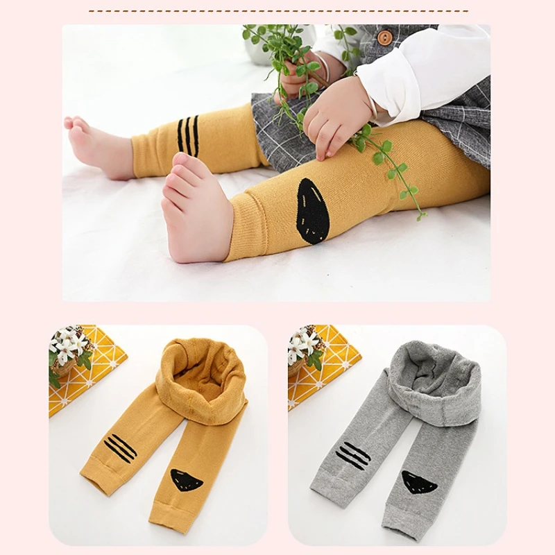 

Girls Leggings Knitted Cotton Skinny Pants Baby Leggings Ankle-length Flexible Warmer Kids Pants Spring Autumn Children 0-5Y