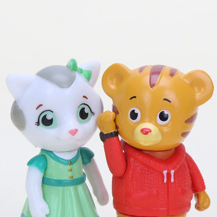 5 шт./компл. фигурки друзей из мультфильма Daniel Tiger's neighborn Tiger Prince Miss Elaina сова кошка