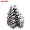 NAIERDI-4014 304 Stainless Steel Hidden Hinges 13x45MM Invisible Concealed Folding Door Hinge With Screw For Furniture Hardware ► Photo 2/6